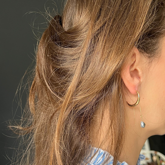 boucles d'oreilles anneaux goldfilled