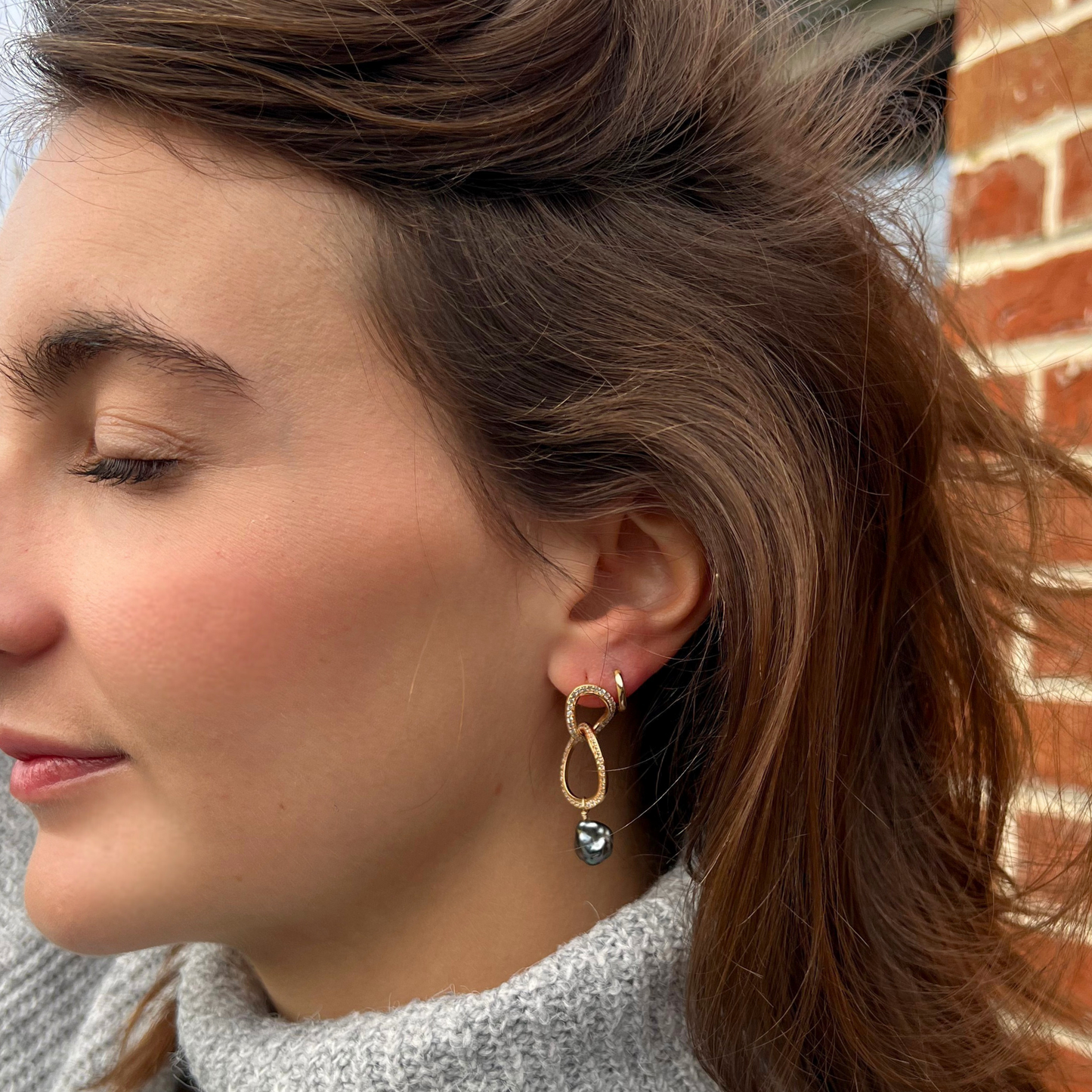 boucles d'oreilles femme perle de tahiti