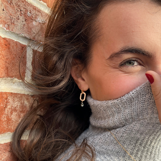 boucle d'oreille perle keshi de tahiti