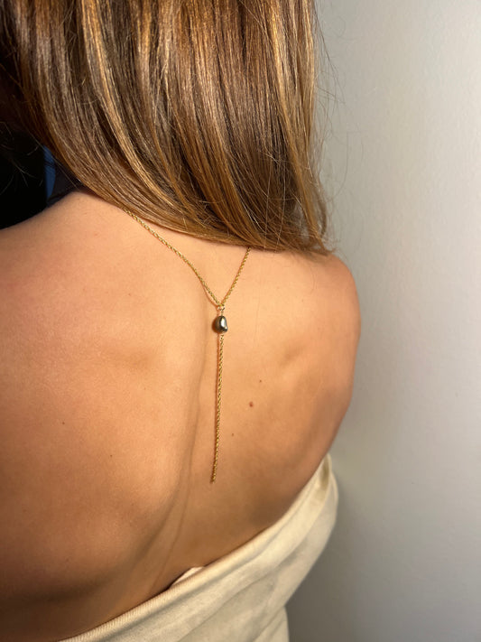 collier dos nu perle de tahiti