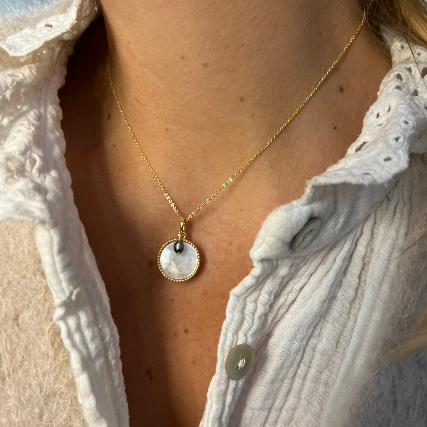 collier perle de Tahiti femme