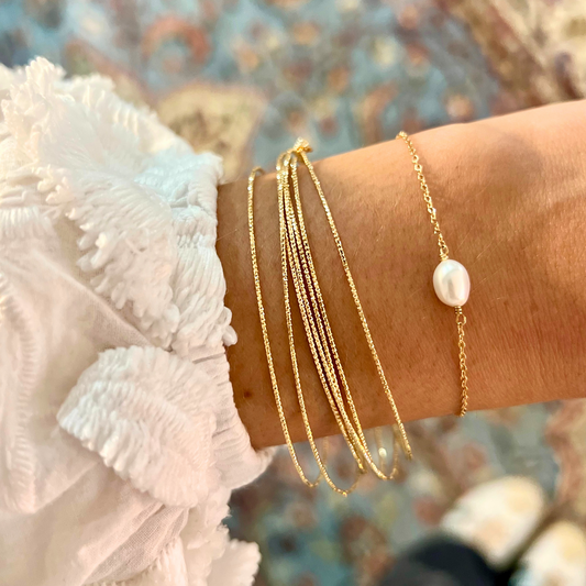 BRACELET L'ETERNEL -  Perle d'eau douce