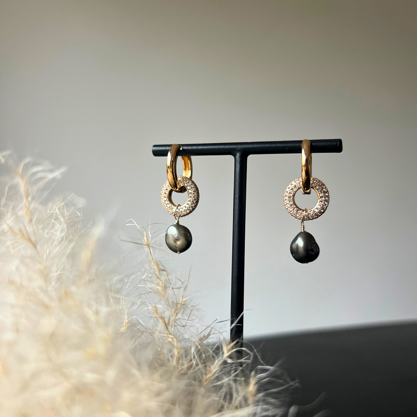 BOUCLES D'OREILLES ETERNITÉ - Keshi de Tahiti