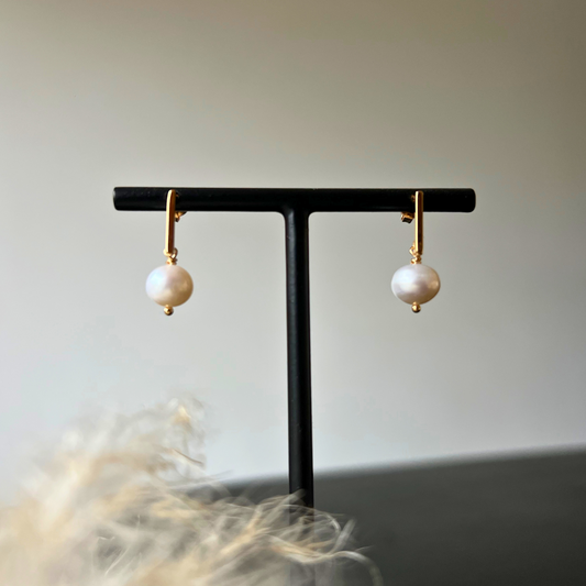 BOUCLES D'OREILLES L'ETERNEL - Perle d'eau douce