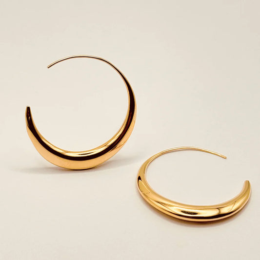 Boucle d'oreille forme de lune