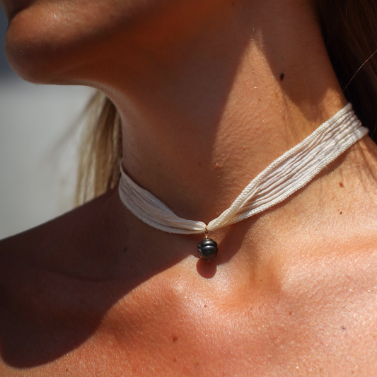 COLLIER LE SOIEUX - Perle de Tahiti