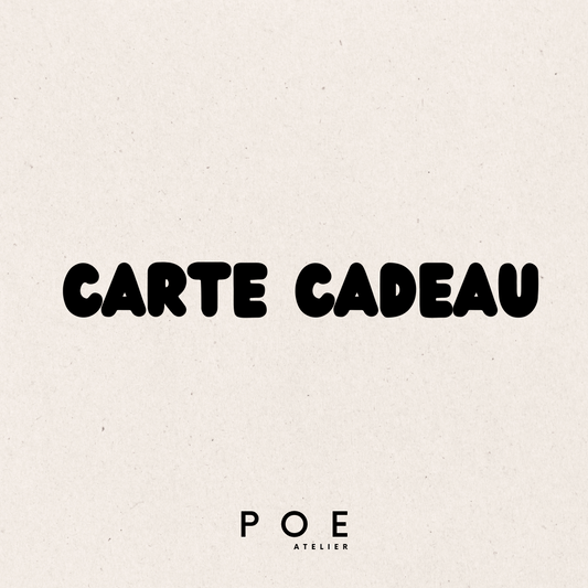 CARTE CADEAU POE ATELIER